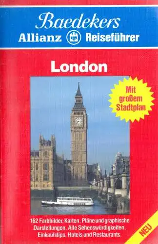 Baedeker Allianz Reiseführer, London - mit großem Stadtplan, 1992