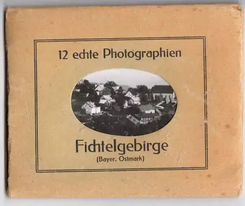 Mäppchen mit 12 kleinen Fotos, Fichtelgebirge, um 1938 , Format: 9 x 7 cm