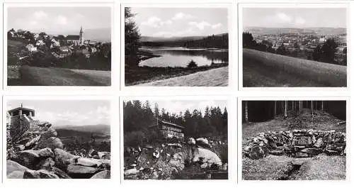 Mäppchen mit 12 kleinen Fotos, Fichtelgebirge, um 1938 , Format: 9 x 7 cm