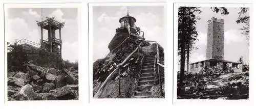 Mäppchen mit 12 kleinen Fotos, Fichtelgebirge, um 1938 , Format: 9 x 7 cm