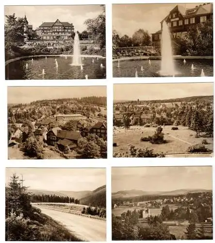 Mäppchen mit 9 kleinen Fotos, Oberhof i. Thür., 1964, Format: 8,7 x 6,3 cm