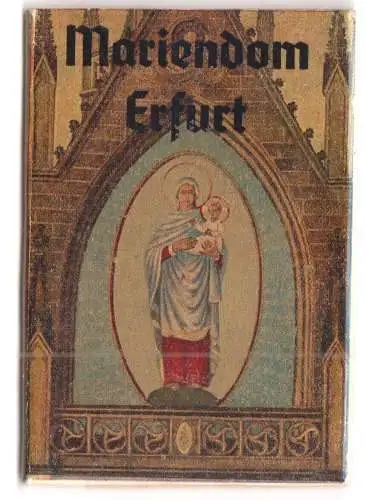 Mäppchen mit 12 kleinen Fotos, Erfurt, Mariendom, 1961, Format: 9 x 6,2 cm