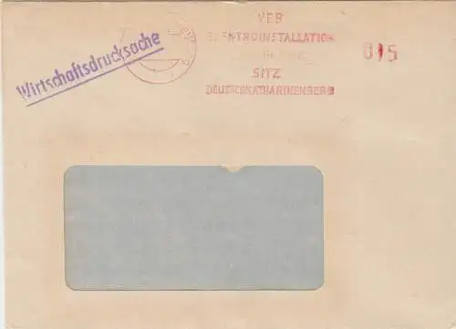 drei AFS, VEB Elektroinstallation, Sitz Deutschkatharienberg, apt. Wertstempel