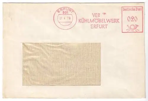 AFS, VEB Kühlmöbelwerk Erfurt, o Erfurt, 501, 27.4.79