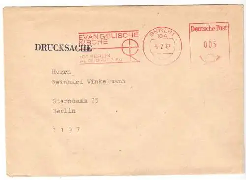 AFS, Evangelische Kirche, 104 Berlin, o Berlin, 104, 5.2.87