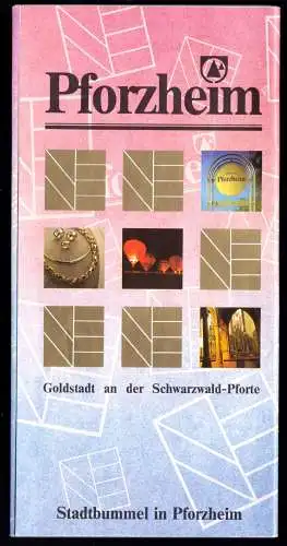 tour. Prospekt mit Innenstadtplan, Pforzheim, 1998