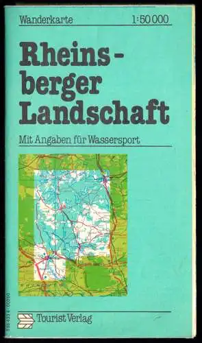 Wanderkarte, Rheinsberger Landschaft, 1986