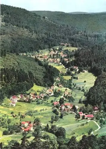 AK, Herrenalb Schwarzw., Blick durch das Gaistal nach Herrenalb, um 1967