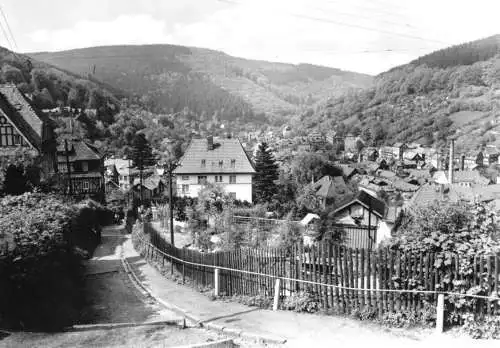 AK, Ruhla Kr. Eisenach, Blick von der Knaudtstr., 1971