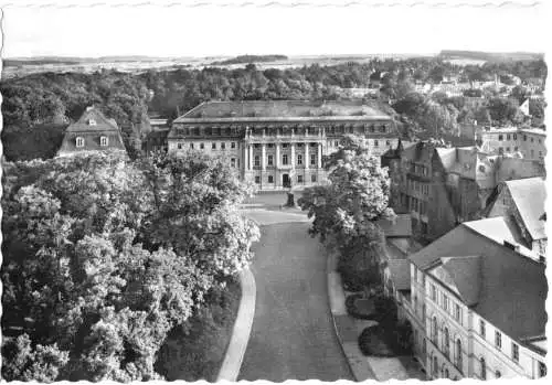 AK, Weimar, Blick auf Musikschule und Landesbibliothek, 1963