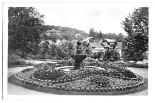 AK, Bad Liebenstein, Blick vom Kurpark, 1956