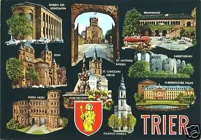 AK, Trier, 9 Abb, u.a. Porta Nigra, Kaiserthermen, 1969