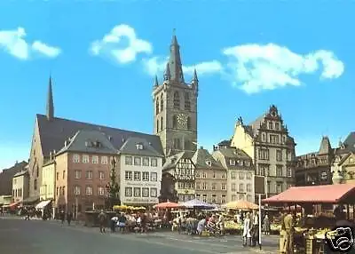 AK, Trier, Markt mit St. Gangalf, ca. 1980