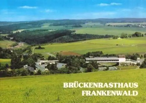 Ansichtskarte, Rudolphstein, Autobahn Raststätte Frankenwald, 1985