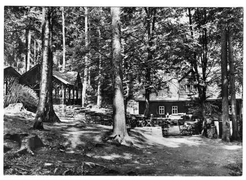 AK, Waschleite Erzgeb., OT Haide, Köhlerhütte Fürstenbrunn, 1970