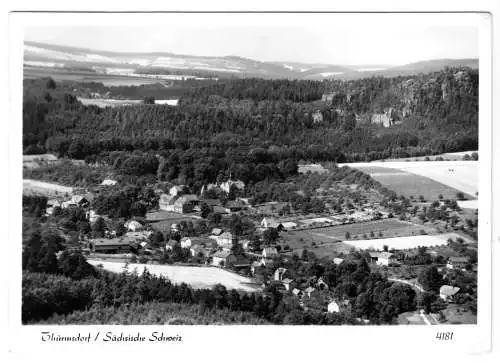 AK, Thürmsdorf Sächs. Schweiz, Gesamtansicht, 1978