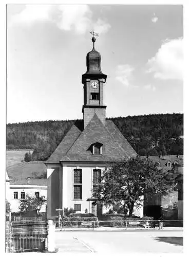 AK, Schmiedeberg Erzgeb., Blick zur Kirche, 1973