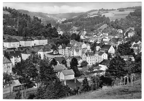 AK, Glashütte Sa., Teilansicht vom Ochsenkopf, 1969