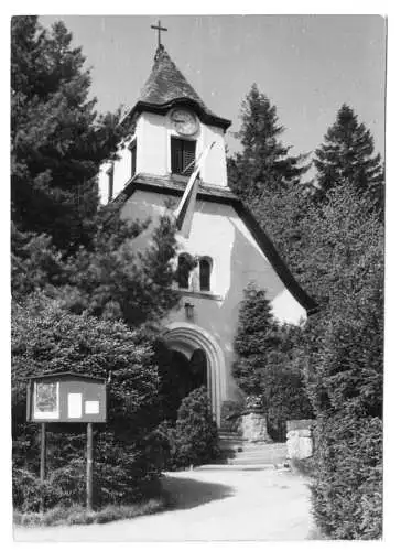 Foto im AK-Format, Oberbärenburg Erzgeb., Traukapelle, um 1970