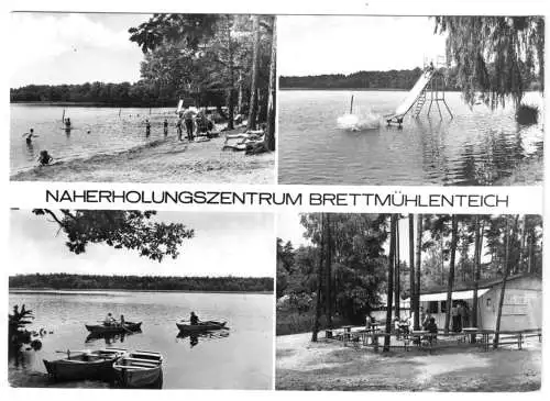 AK, Dobra Kr. Großenhain, OT Zschorna, Naherholungszentrum Brettmühlenteich 1974