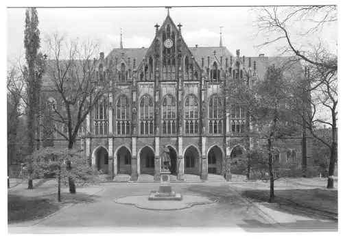 AK, Dresden, Kreuzschule, Aufnahme vor 1945, 1980