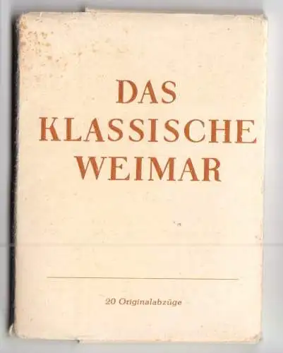 Mäppchen mit 20 kleinen Fotos, Das klassische Weimar, 1962, Format: 9 x 6,8 cm