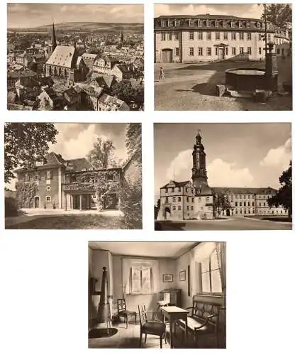 Mäppchen mit 20 kleinen Fotos, Das klassische Weimar, 1962, Format: 9 x 6,8 cm