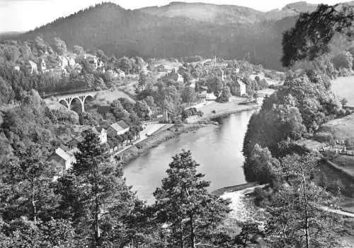 AK, Ziegenrück Thür., Teilansicht mit Hemmkoppe, 1970