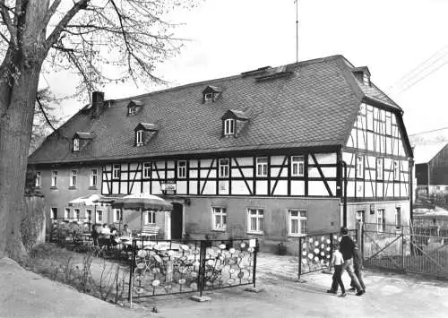 Ansichtskarte, Großolbersdorf Erzgeb., Gastst. "Zur Linde", 1982