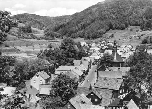 Ansichtskarte, Gießübel Thür. Wald, Ortsmitte, 1975