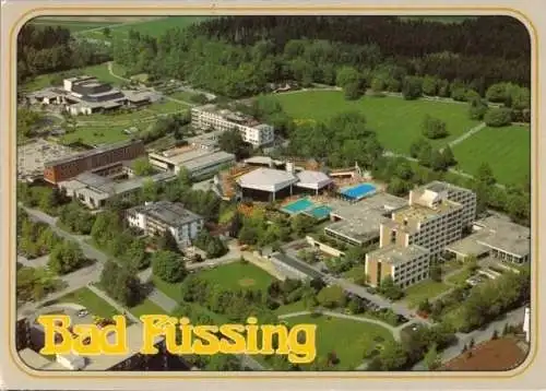 AK, Bad Füssing, Luftbildteilansicht, Reha-Klinik, 1988