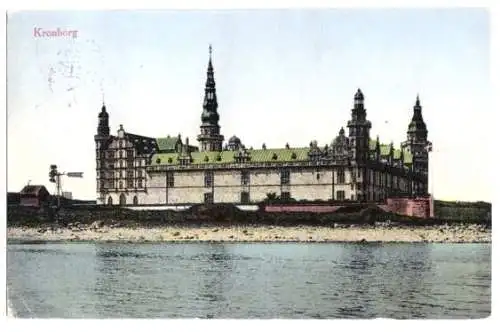 Ansichtskarte, Kronborg, Schloß, 1913