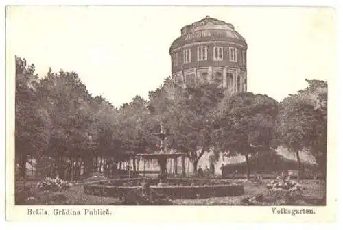 AK, Braila, Gradina Publica, Volksgarten, um 1917