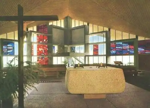 Ansichtskarte, Feldberg Schwarzwald, Kirche, Altar, ca. 1979