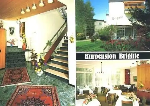 Ansichtskarte, Bad Krozingen, Kurpension "Brigitte", 3 Abb., 1972