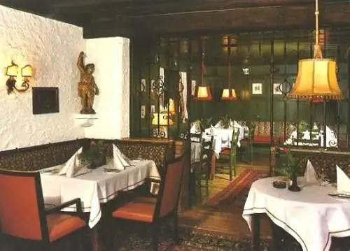 Ansichtskarte, Glottertal, Hotel Hirschen, "Grünes Stübchen", 1986