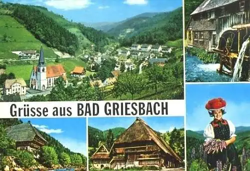 AK, Bad Griessbach, 5 Abb., u.a. Übersicht, ca. 1973