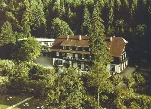 AK, Baden-Baden, Waldhotel "Fischkultur", aussen, 1973