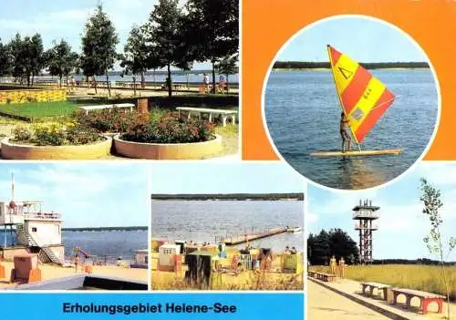 AK, Frankfurt Oder, Erholungsgebiet Helene-See, fünf Abb., 1989