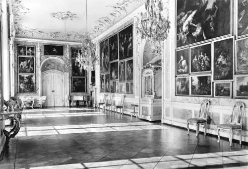 AK, Mosigkau, Schloß, Festsaal mit Gemäldegalerie, 1973