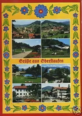 AK, Oberstauffen, acht Abb., gestaltet, 1984