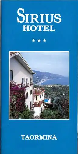 Tour. Broschüre, Taormina, Italien, Hotel Sirius, 1993