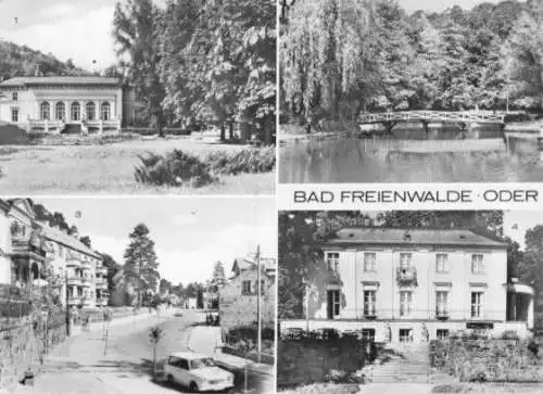 Ansichtskarte, Bad Freienwalde Oder, vier Abb., 1980