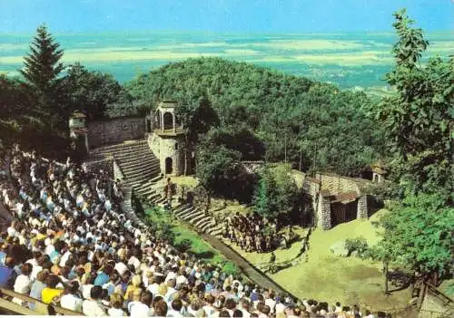 AK, Thale Harz, Harzer Bergtheater, belebt, 1974