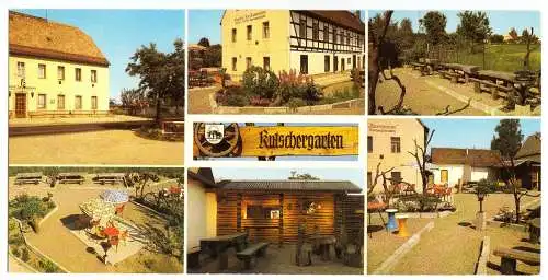 AK lang, Panoramakarte, Sora, Gasthof "Zur Ausspanne", sieben Abb., 1982