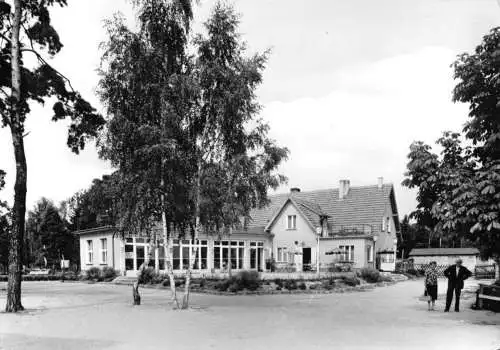 Ansichtskarte, Klausdorf Kr. Zossen, HO-Strandgaststätte, 1967