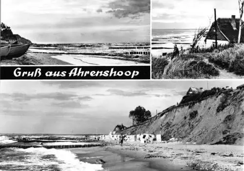 Ansichtskarte, Ostseebad Ahrenshoop, drei Abb., 1967