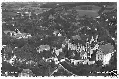 AK, Marburg a.d. Lahn, Luftbildansicht, ca. 1957