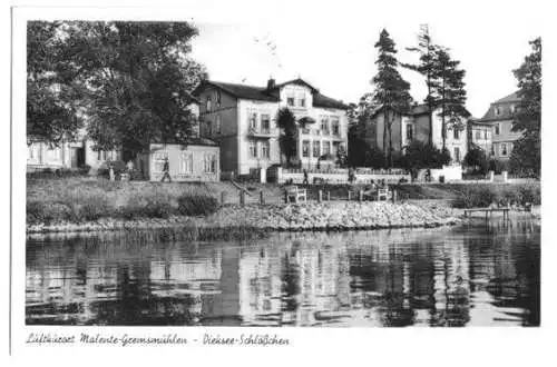 Ansichtskarte, Malente-Gremsmühlen, Dieksee-Schlößchen, 1957