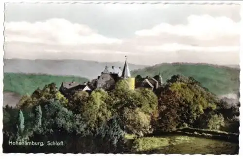 Ansichtskarte, Hohenlimburg, Blick zum Schloß, 1960